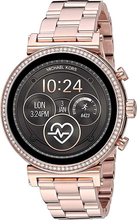 michael kors watch rose gold touch screen|rose gold mk watch cheap.